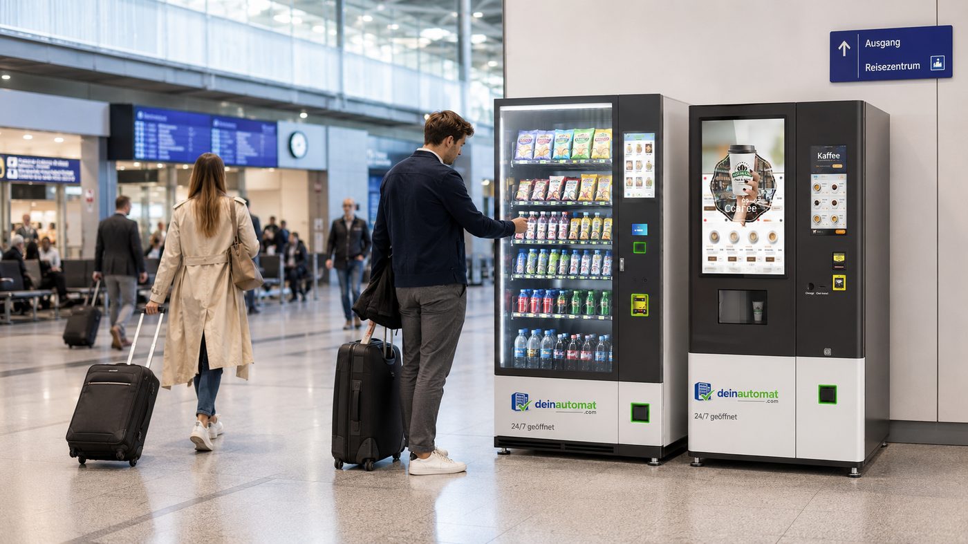 Snack- und Kaffeeautomat am Bahnhof – deinautomat.com